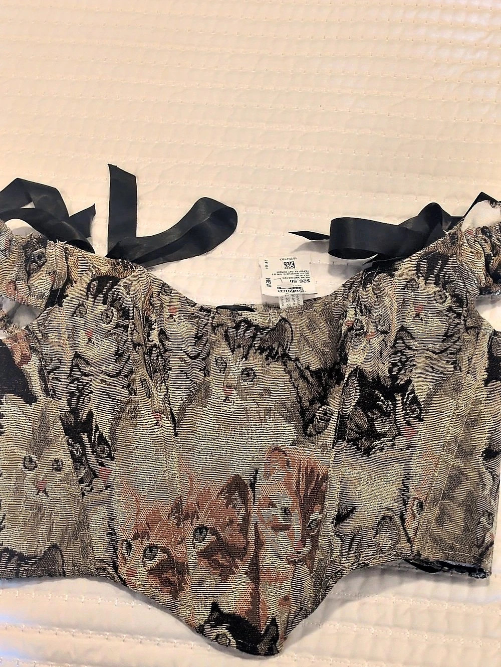 Re-listed Cat Corset Top